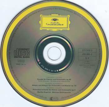CD Robert Schumann: Cellosonate Op. 65 · Polonaise Op. 3 / Adagio & Allegro Op. 70