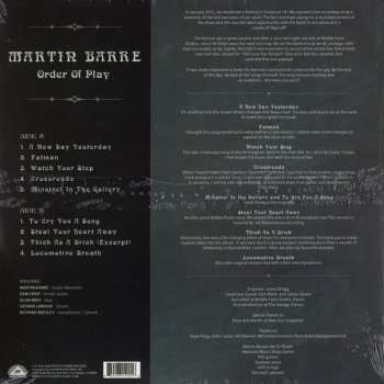 LP Martin Barre: Order Of Play LTD | CLR