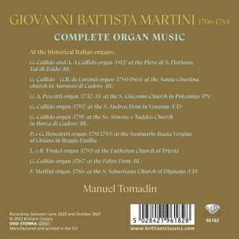 9CD/Set di cofanetti Manuel Tomadin: Complete Organ Music