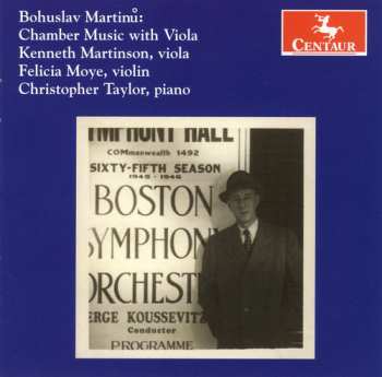 Album Martinu / Martinson / Moye / Taylor: Chamber Music With Viola