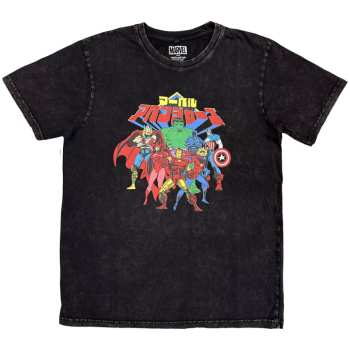 Merch Marvel Comics: Stone Wash Maglietta Avengers Japanese