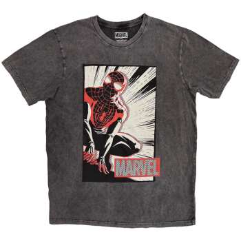 Merch Marvel Comics: Stone Wash Maglietta Spider-man Crouch Cartoon