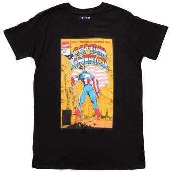 Merch Marvel Comics: Maglietta Captain America 50th Comic Cover