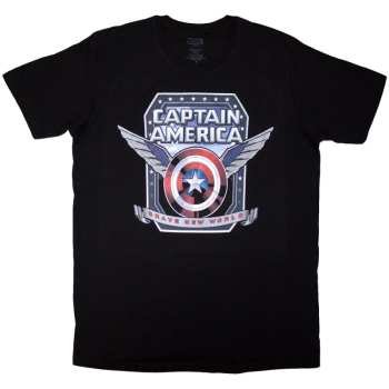 Merch Marvel Comics: Maglietta Captain America Brave New World Shield
