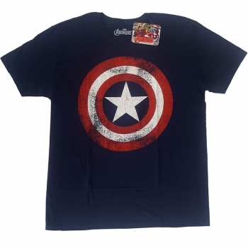 Merch Marvel Comics: Maglietta Captain America Distressed Shield 
