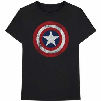 Merch Marvel Comics: Maglietta Captain America Distressed Shield 