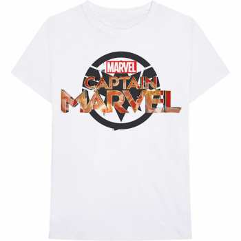 Merch Marvel Comics: Maglietta Captain Marvel New Logo Marvel Comics 