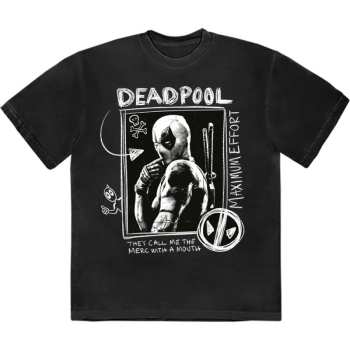 Merch Marvel Comics: Maglietta Deadpool Merc With A Mouth Max Effort