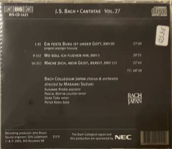 CD Johann Sebastian Bach: Cantatas 27: BWV 5 Wo Soll Ich Fliehen Hin - BWV 80 Ein Feste Burg Ist Unser Gott- BWV 115 Mache Dich, Mein Geist, Bereit