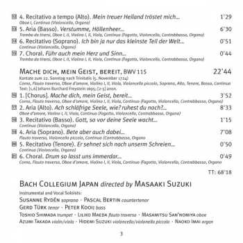 CD Johann Sebastian Bach: Cantatas 27: BWV 5 Wo Soll Ich Fliehen Hin - BWV 80 Ein Feste Burg Ist Unser Gott- BWV 115 Mache Dich, Mein Geist, Bereit