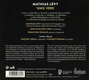 CD Vincent Segal: Unis Vers