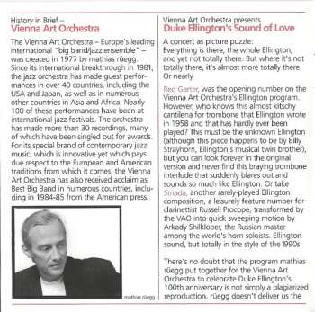 CD Vienna Art Orchestra: Duke Ellington's Sound Of Love