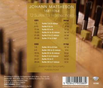2CD Johann Mattheson: 12 Suites For Harpsichord