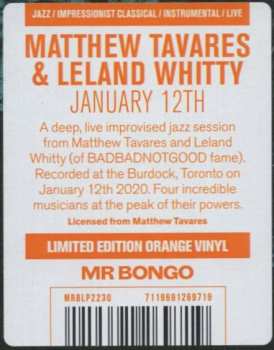 LP Matthew A. Tavares: January 12th LTD | CLR