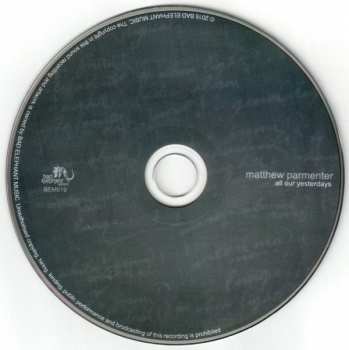 CD Matthew Parmenter: All Our Yesterdays