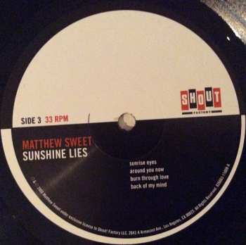 2LP Matthew Sweet: Sunshine Lies