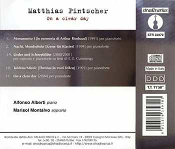 CD Matthias Pintscher: On A Clear Day
