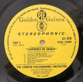 LP Maurice Jarre: Lawrence Of Arabia—Original Soundtrack Recording