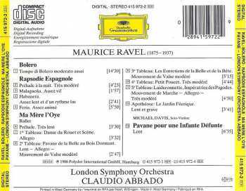 CD The London Symphony Orchestra: Bolero ∙ Rapsodie Espagnole ∙ Ma Mère L'Oye ∙ Pavane