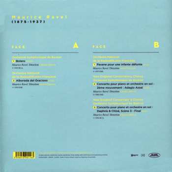 LP Maurice Ravel: Les Chefs D'OEuvres De Maurice Ravel = The Masterpieces Of Maurice Ravel