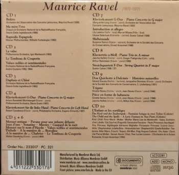 10CD/Set di cofanetti Maurice Ravel: Orchestral Works, Vocal Works, Piano Music, Chamber Music