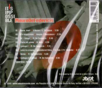 CD Mauro De Federicis: It's Impossible