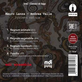CD Mauro Lanza: Systema Naturæ