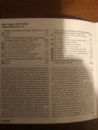 CD Max Reger: Organ Works Volume 10