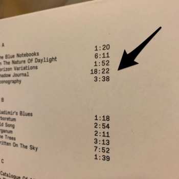 2LP Max Richter: The Blue Notebooks