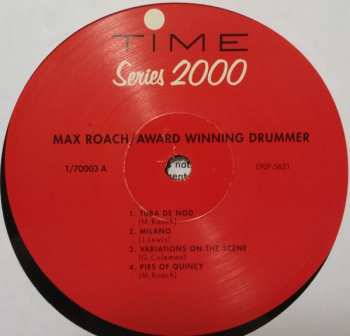 LP Max Roach: Award-Winning Drummer