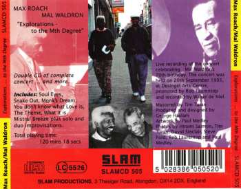 2CD Max Roach: Explorations ... To The Mth Degree