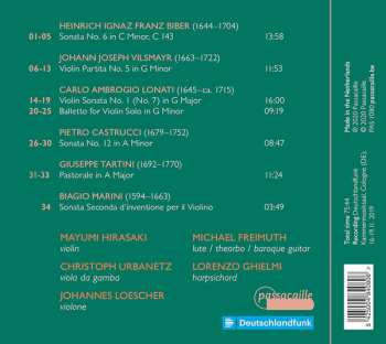 CD Mayumi Hirasaki: L'Arte Della Scordatura - Violin Works From Biber To Tartini