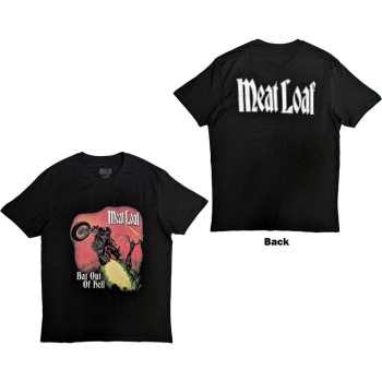 Merce Meat Loaf: Meat Loaf Unisex T-shirt: Bat Out Of Hell Cover (back Print) (small) S