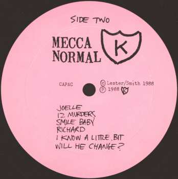 LP Mecca Normal: Calico Kills The Cat