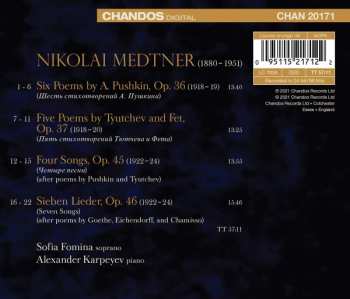 CD Nikolai Medtner: Songs