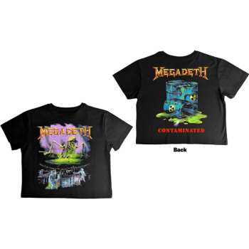 Merce Megadeth: Megadeth Ladies Crop Top: Contaminated (back Print) (small) S