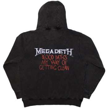 Merce Megadeth: Megadeth Unisex Pullover Hoodie: Black Friday (back Print & Wash Collection) (small) S