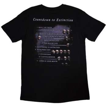 Merce Megadeth: Megadeth Unisex T-shirt: Countdown (back Print) (small) S