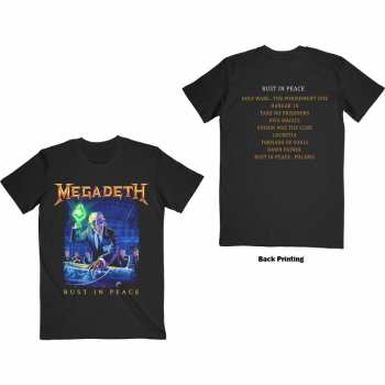 Merce Megadeth: Tričko Rust In Peace Track List  S