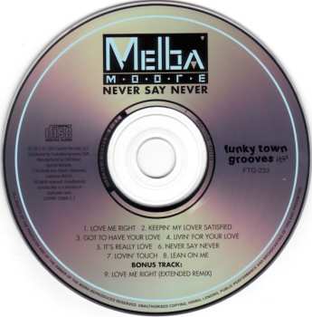 CD Melba Moore: Never Say Never