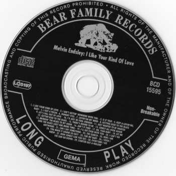 CD Melvin Endsley: I Like Your Kind Of Love