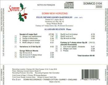 CD Felix Mendelssohn-Bartholdy: Mendelssohn: Piano Music