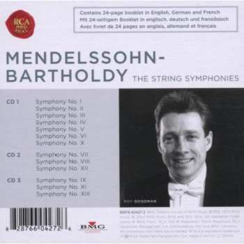 3CD/Set di cofanetti Felix Mendelssohn-Bartholdy: The String Symphonies