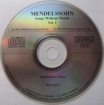 CD Felix Mendelssohn-Bartholdy: Mendelssohn: Song Without Words Vol. 1