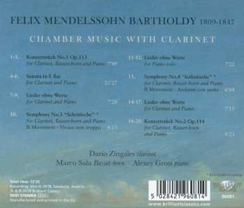 CD Felix Mendelssohn-Bartholdy: Chamber Music For Clarinet