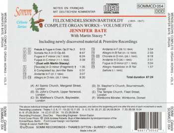 CD Felix Mendelssohn-Bartholdy: Complete Organ Works Volume Five