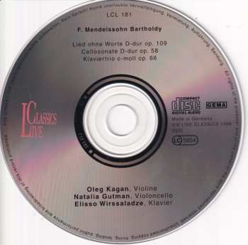 CD Felix Mendelssohn-Bartholdy: Chamber Music