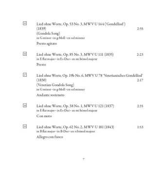 CD Felix Mendelssohn-Bartholdy: Songs Without Words, Volume 2 (Lieder Ohne Worte)