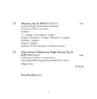 CD Felix Mendelssohn-Bartholdy: Songs Without Words, Volume 2 (Lieder Ohne Worte)