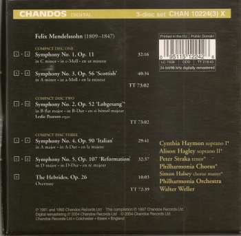 3CD/Set di cofanetti Philharmonia Chorus:  Symphonies